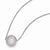 Sterling Silver Radiant Eence Rhodium-Plated Necklace