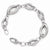 Sterling Silver Polished and Brushed Fancy Link Bracelet