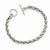 Sterling Silver Polished Link Toggle Bracelet