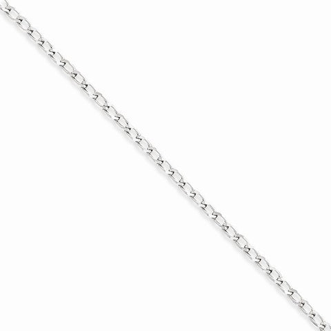 Sterling Silver Open Link Chain Anklet