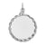 Sterling Silver Engraveable Round with Rope Disc Charm hide-image
