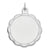 Engraveable Disc Charm in Sterling Silver
