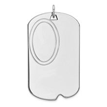 Sterling Silver Engraveable Dog Tag Disc Charm hide-image