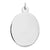 Sterling Silver Engraveable Oval Disc Charm hide-image
