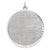 Sterling Silver Engraveable Round Patterned Disc Charm hide-image