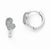 Sterling Silver CZ Polished Heart Earrings