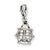 CZ Lady Bug Charm in Sterling Silver