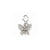CZ Butterfly Charm in Sterling Silver
