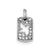 Peace CZ Dove Charm in Sterling Silver