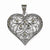Sterling Silver Marcasite Heart pendant, Lovely Pendants for Necklace
