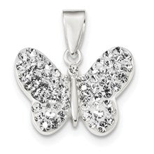 Sterling Silver Stellux Crystal Butterfly Charm hide-image