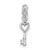 Sterling Silver Polished Open Heart Key Charm hide-image