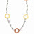 Sterling Silver & Rhodium Circles Necklace