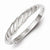 Sterling Silver Diamond-cut Twisted Ring