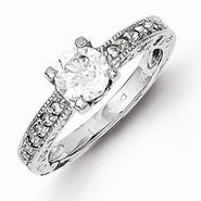 Sterling Silver CZ Ring