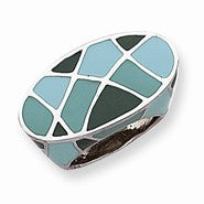 Sterling Silver Green Enameled Ring