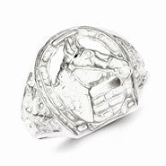 Sterling Silver Horseshoe Ring