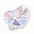 Sterling Silver CZ & Multi-colored Mother of Pearl Ring