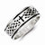Sterling Silver Cross & Weave Design Ring