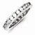 Sterling Silver CZ Eternity Wedding Band