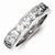 Sterling Silver CZ Eternity Wedding Band