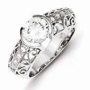 Sterling Silver CZ Ring