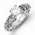 Sterling Silver CZ Vintage Style Ring