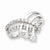 Sterling Silver CZ 3-stone Ring
