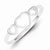 Sterling Silver Hearts Ring