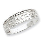 Sterling Silver Amor Ring