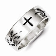 Sterling Silver Antique Cross Design Ring