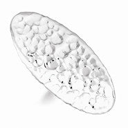 Sterling Silver Hammered & Polished Ring
