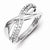 Sterling Silver Diamond Fashion Ring