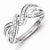 Sterling Silver Diamond Fashion Ring
