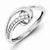 Sterling Silver Diamond Fashion Ring