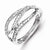 Sterling Silver Diamond Fashion Ring