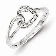 Sterling Silver Diamond Fashion Ring
