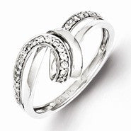 Sterling Silver Diamond Fashion Ring