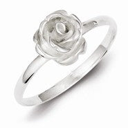 Sterling Silver 8mm Rose Ring