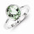 Sterling Silver Green Quartz Ring