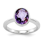 Sterling Silver Amethyst Ring