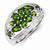 Sterling Silver Chrome Diopside Ring