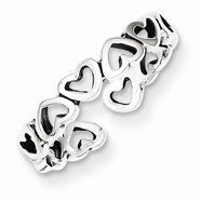 Sterling Silver Heart Toe Ring