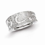 Sterling Silver Diamond Band Ring