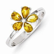 Sterling Silver Citrine Ring