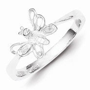 Sterling Silver Butterfly Ring