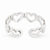 Sterling Silver Cut-out Hearts Toe Ring