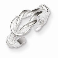 Sterling Silver Love Knot Toe Ring