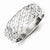 Sterling Silver Diamond-cut Ring