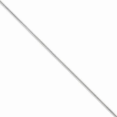 Sterling Silver Round Snake Chain Bracelet